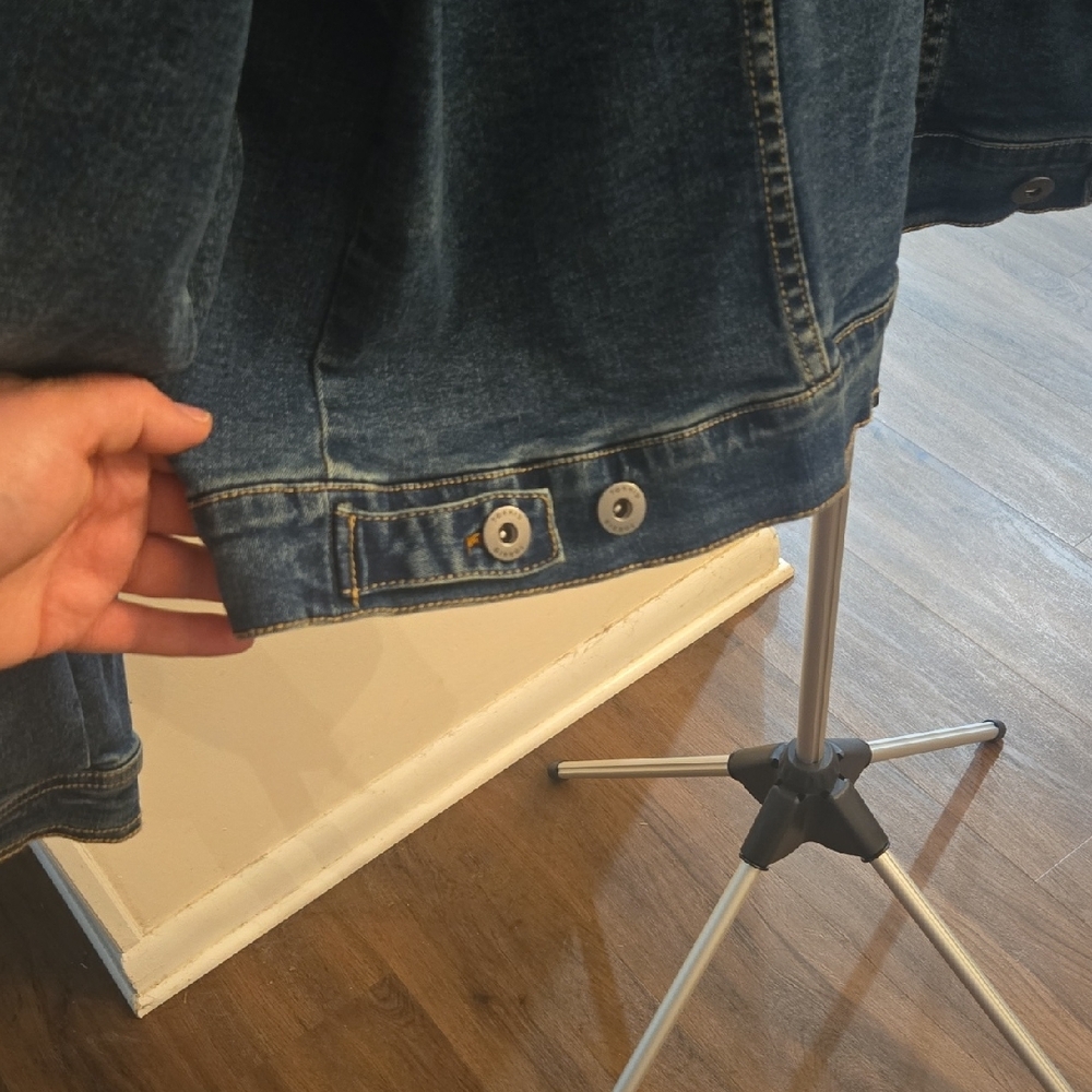 Torrid Blue Denim Jacket with Button Accents - Picture 9 of 10